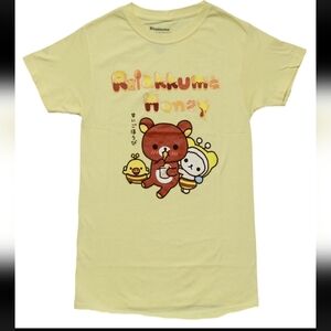 Rilakkuma San-X Kawaii Honey New Unisex T-Shirt -Kiiroitori, Korilakkuma Size L